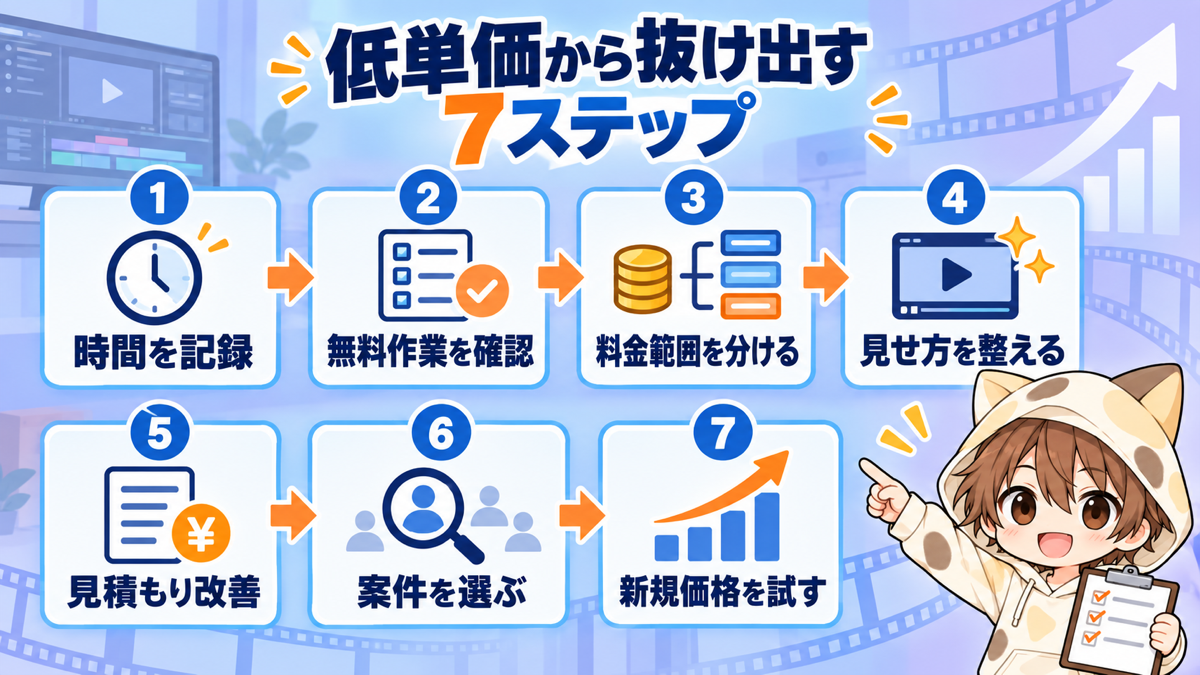 低単価案件から抜け出す7ステップ