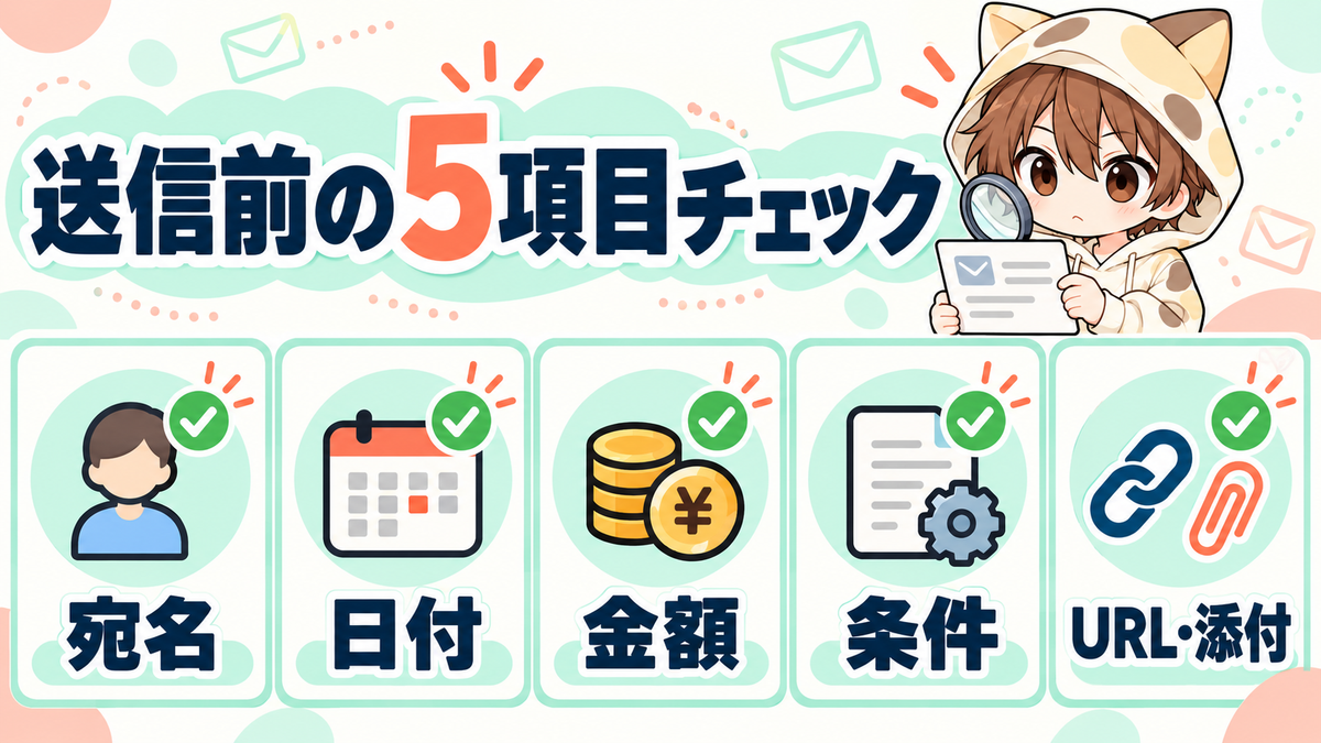 動画編集のメッセージを送る前の5項目チェック