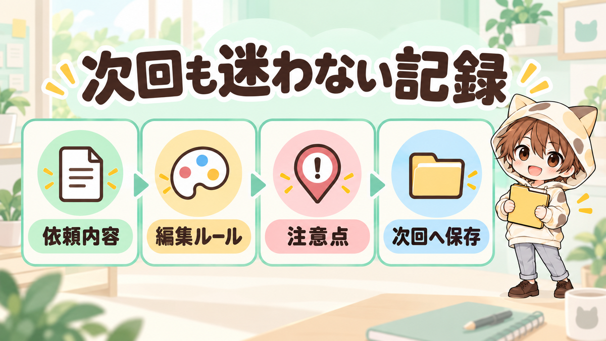 次回も迷わないために残す記録