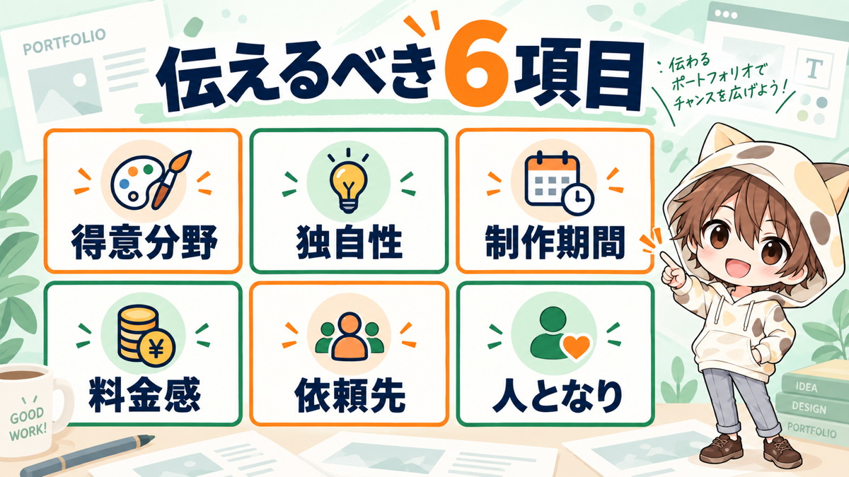 動画編集ポートフォリオで伝えるべき6項目