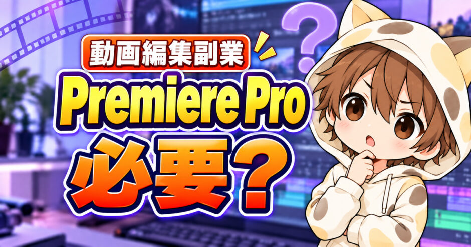 動画編集副業にPremiere Proは必要か考える新YUKI