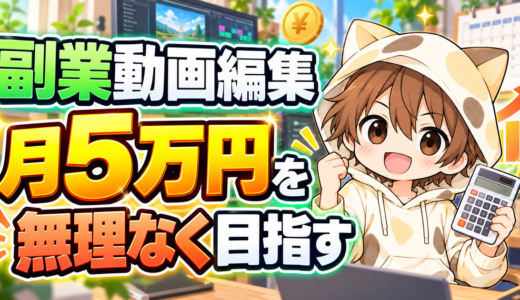 副業動画編集で月5万円を目指す方法｜無理なく続ける単価と本数の考え方