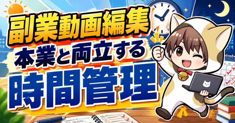 副業動画編集を本業と両立する時間管理