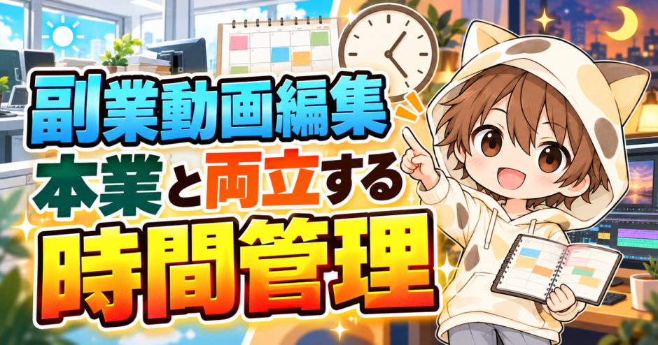 副業動画編集を本業と両立する時間管理