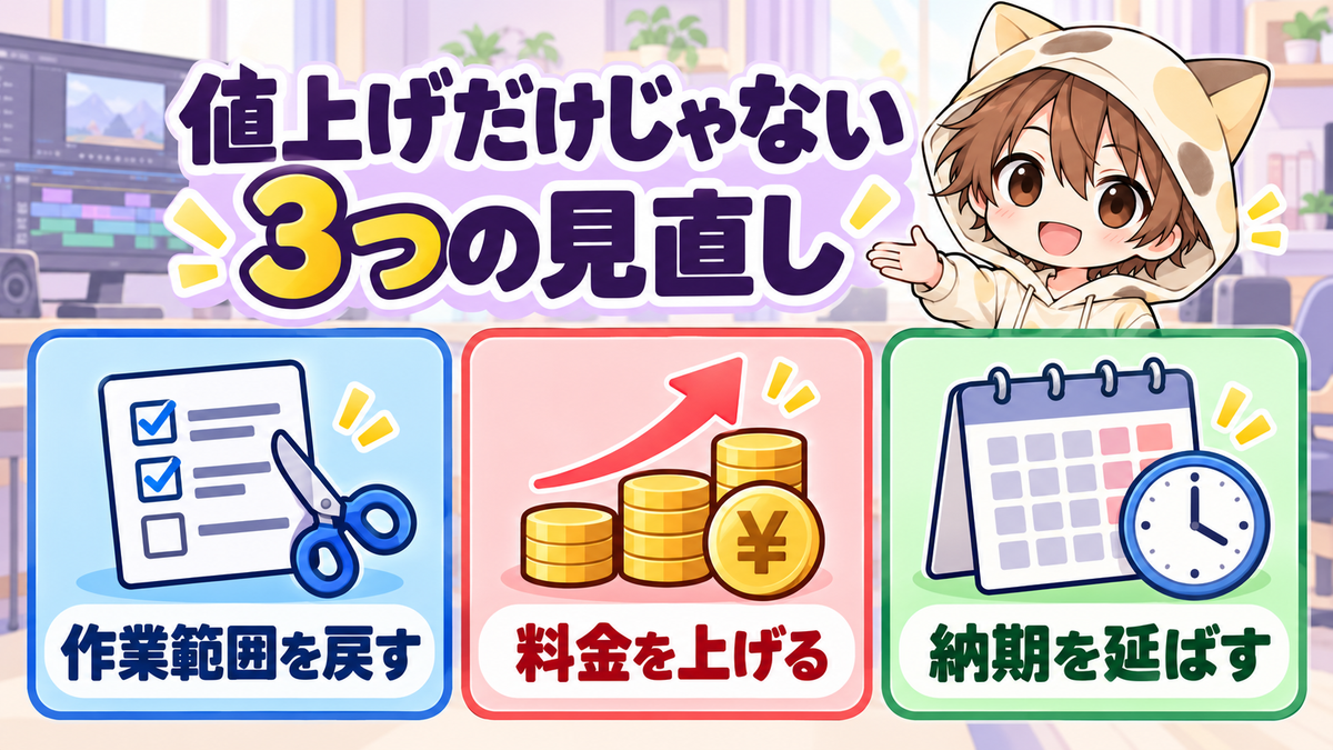 継続案件を値上げ以外でも見直す3つの方法