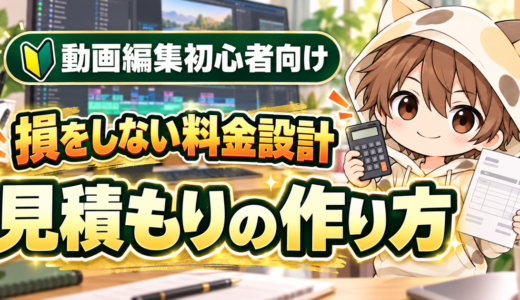 動画編集の見積もりの作り方と損をしない料金設計