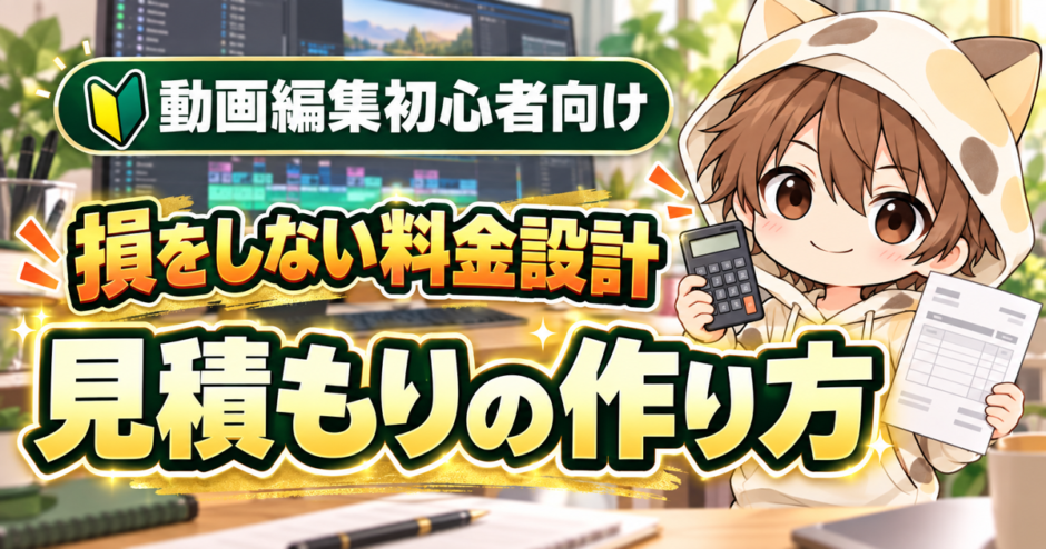 動画編集の見積もりの作り方と損をしない料金設計
