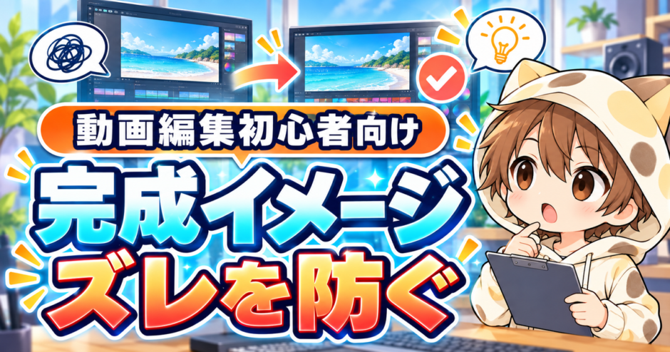 動画編集の完成イメージのズレを防ぐ