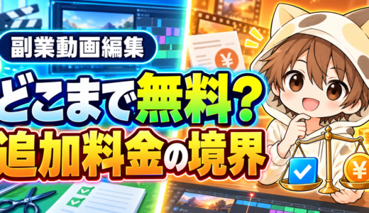 動画編集はどこまで無料対応する？修正と追加料金の境界線
