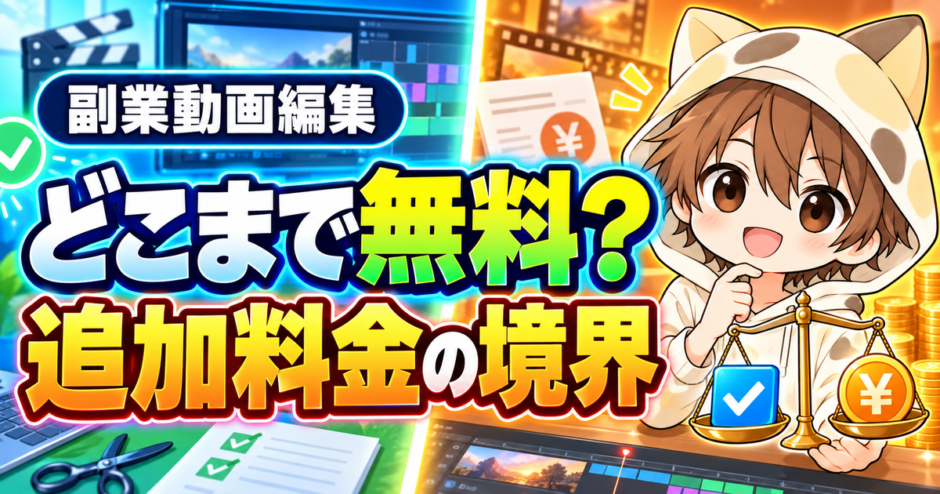動画編集はどこまで無料対応するか・追加料金の境界