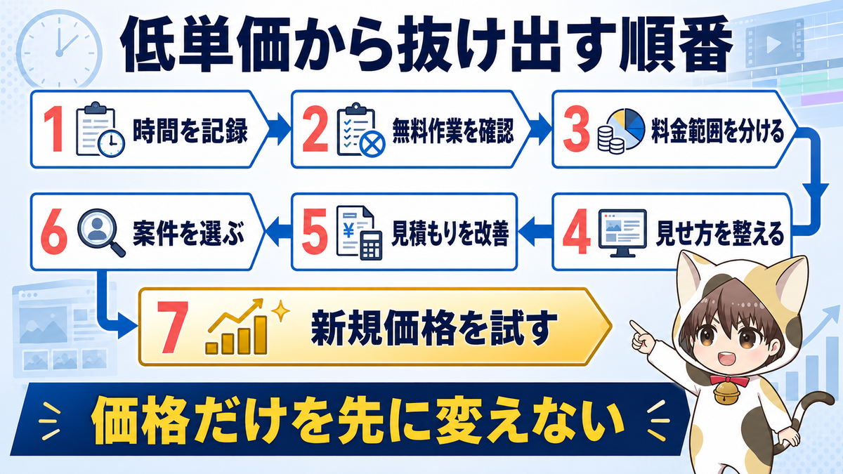 低単価から抜け出す見直し順