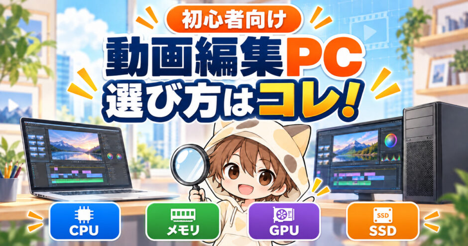 初心者向け動画編集用パソコンの選び方