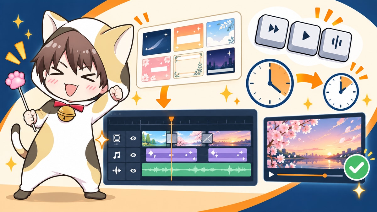 プリセットとショートカットで編集時間を短縮するYuki