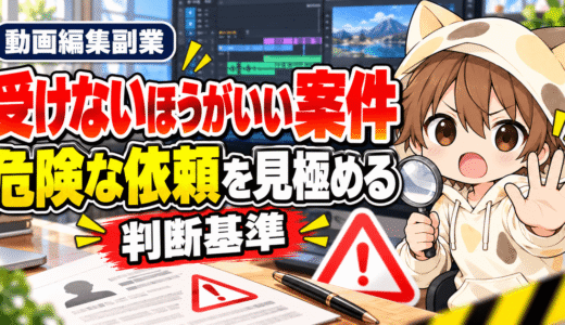 動画編集で受けないほうがいい案件と危険な依頼を見極める判断基準