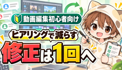 動画編集初心者向けの修正をヒアリングで1回へ減らす方法
