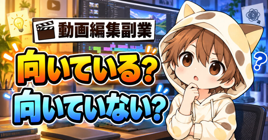 動画編集副業に向いているか考える新YUKI