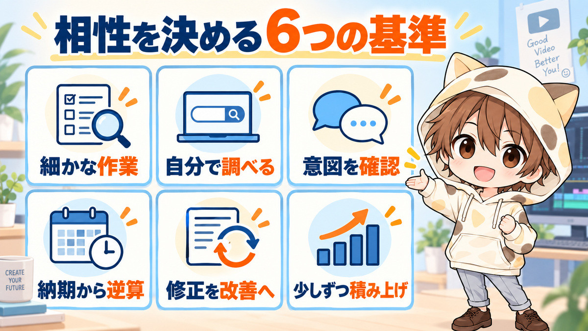 動画編集副業との相性を決める6つの基準