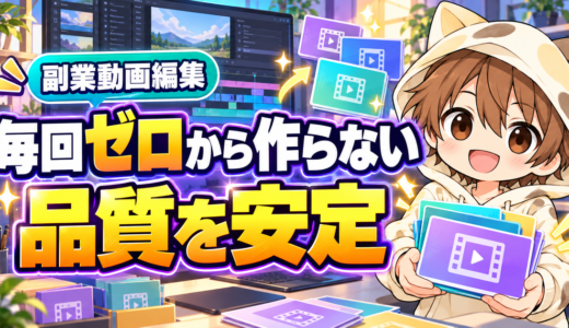 動画編集を毎回ゼロから作らず品質を安定させる