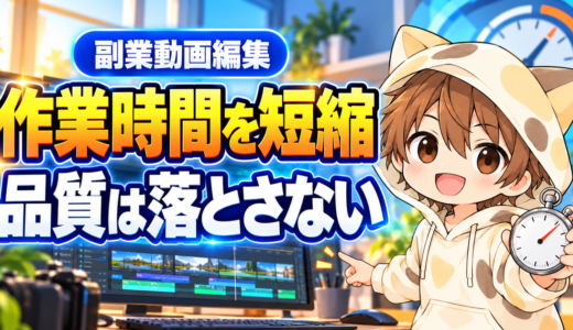 動画編集の作業時間を短縮しても品質は落とさない