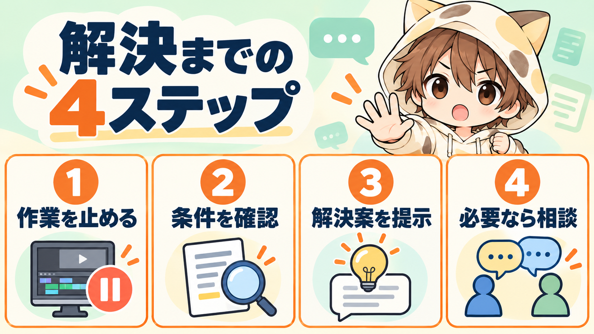 ココナラ動画編集のトラブルを解決する4ステップ