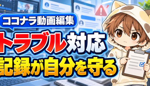 ココナラ動画編集のトラブル対応｜メッセージの記録が自分を守る理由
