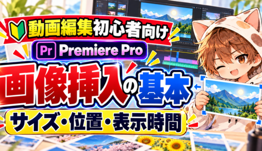 Premiere Proで画像のサイズ・位置・表示時間を整える基本