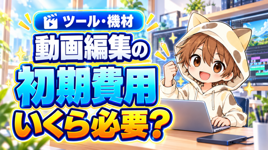 動画編集を始める初期費用はいくら必要か