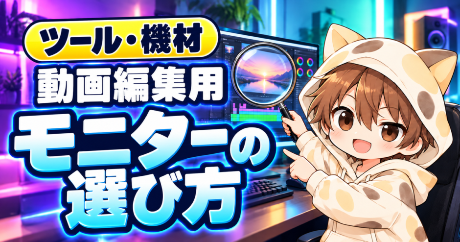 動画編集用モニターの選び方