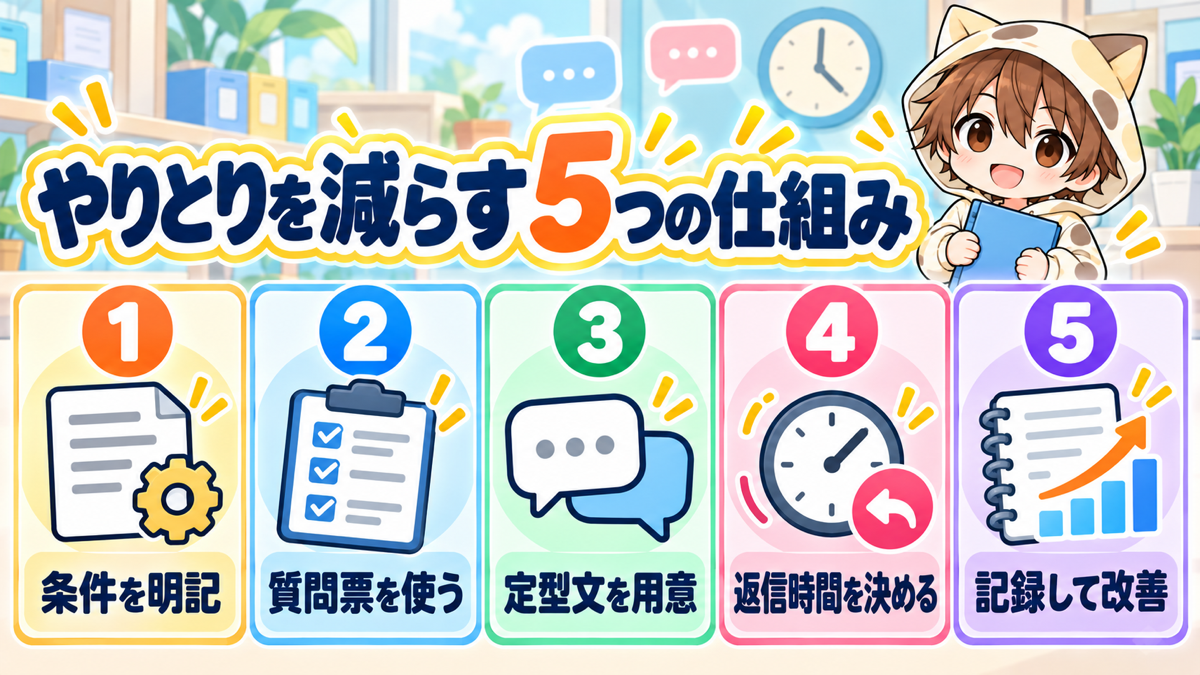 動画編集のやりとりを減らす5つの仕組み