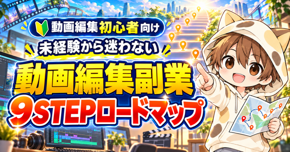 未経験から迷わない動画編集副業9STEPロードマップ