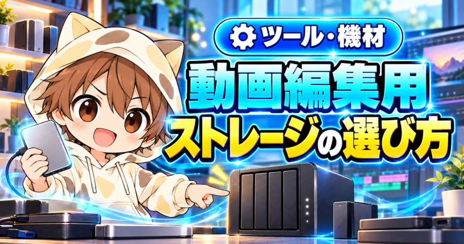 動画編集用ストレージの選び方