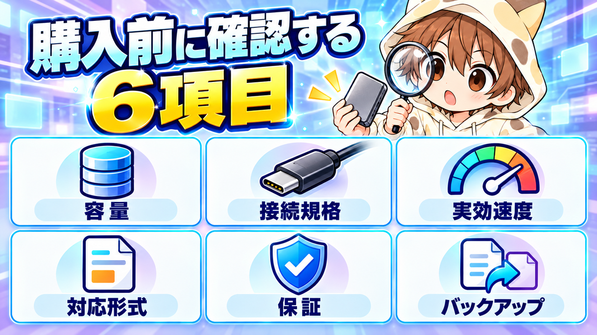 動画編集用ストレージの購入前に確認する6項目