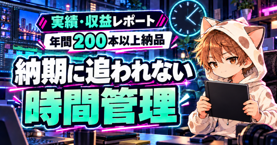 年間200本以上を納品して変えた納期に追われない時間管理