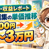 動画編集の単価推移3,000円から2万〜3万円