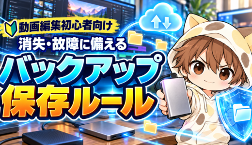動画編集初心者向けのバックアップ保存ルール