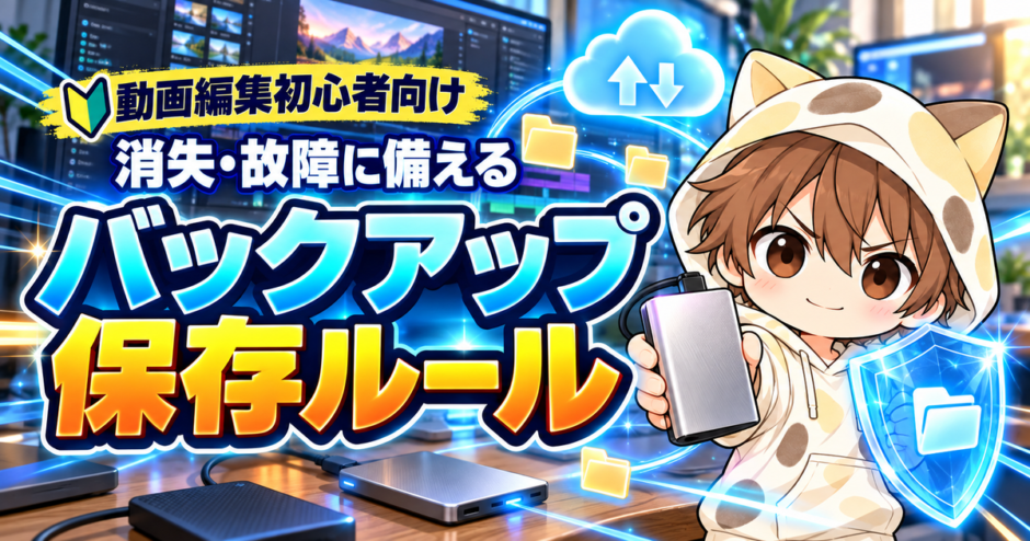 動画編集初心者向けのバックアップ保存ルール