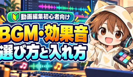 動画編集初心者向けBGM・効果音の選び方と入れ方