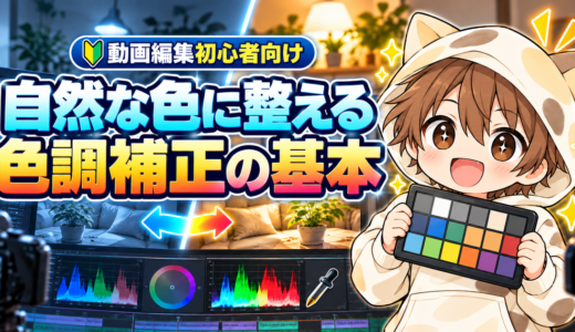 動画編集初心者向けに自然な色へ整える色調補正の基本