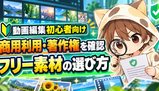 動画編集初心者向けのフリー素材の選び方