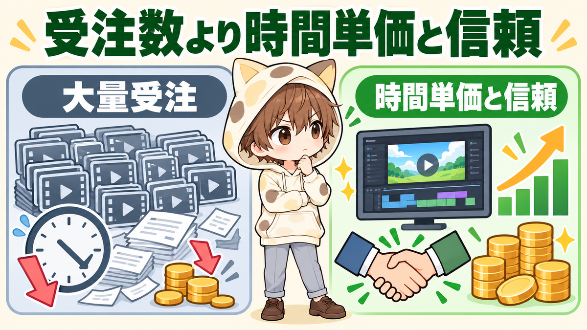 大量受注より時間単価と信頼を育てる働き方