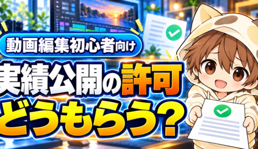 動画編集の実績公開許可をもらう方法｜依頼者への確認文と注意点