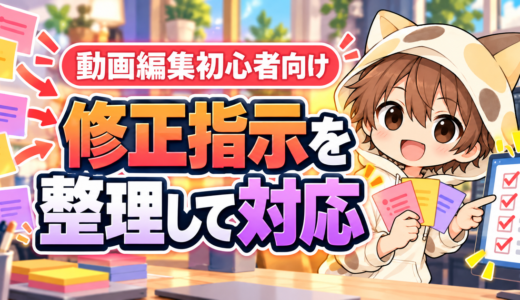 動画編集の修正指示を整理して対応する方法