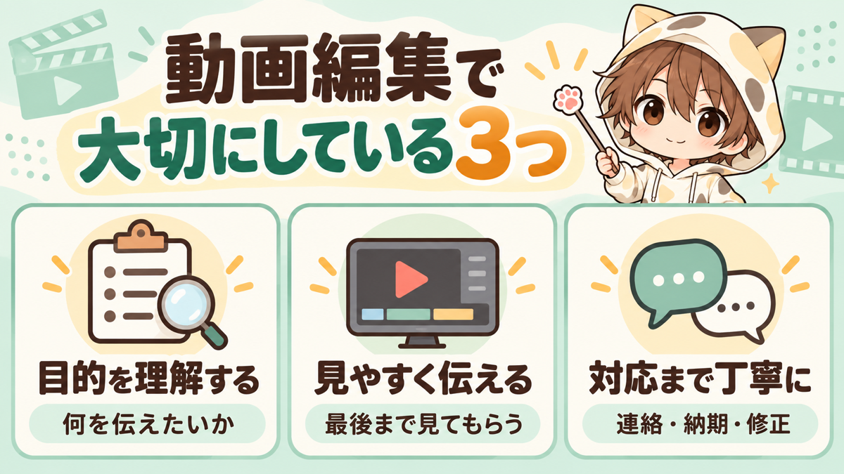 YUKIが動画編集で大切にしている3つのこと